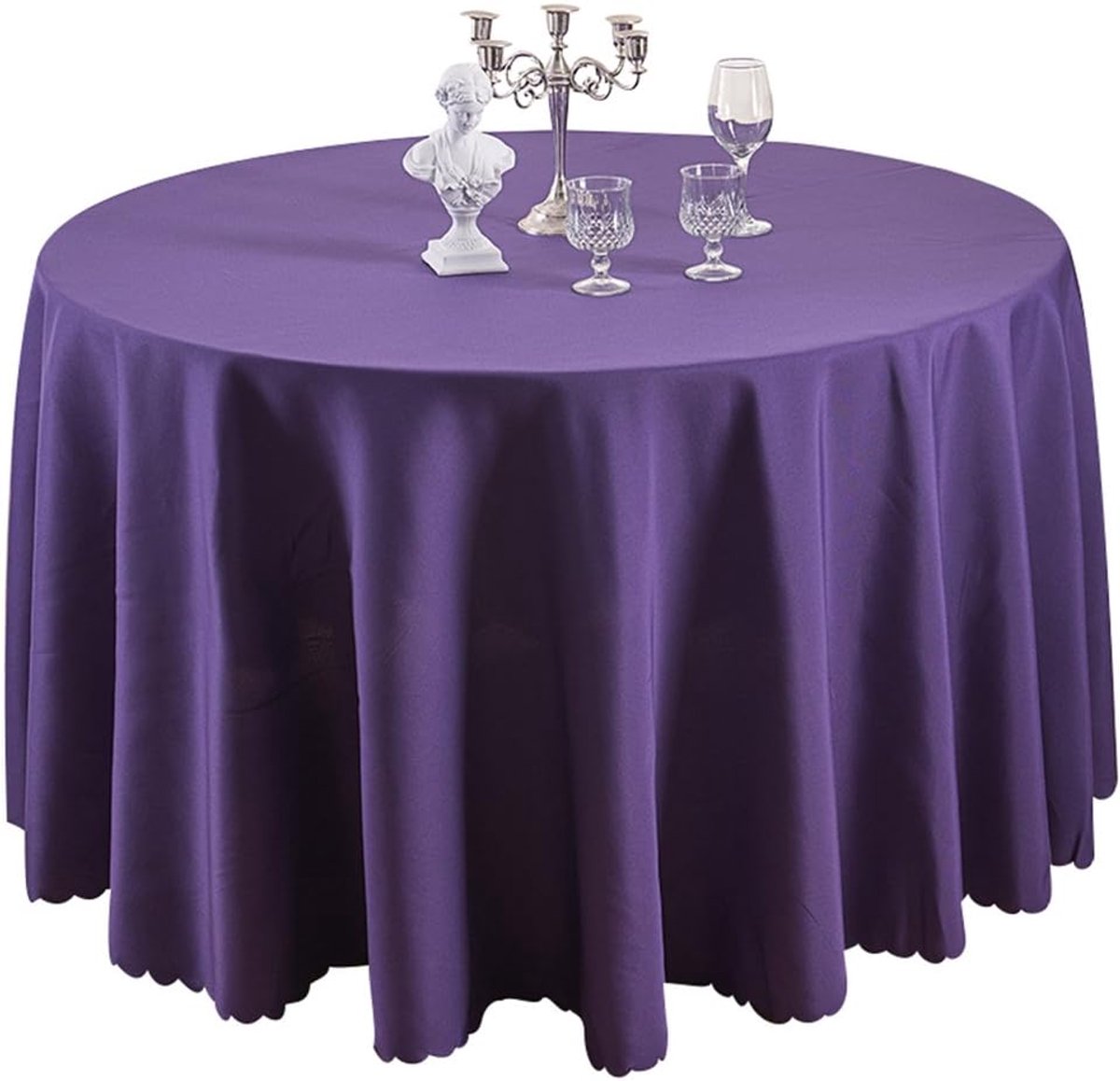 Tafelkleed - Decoratief kleed - Feestelijke decoratie - Vlek- en kreukbestendig - 240 cm - Beige