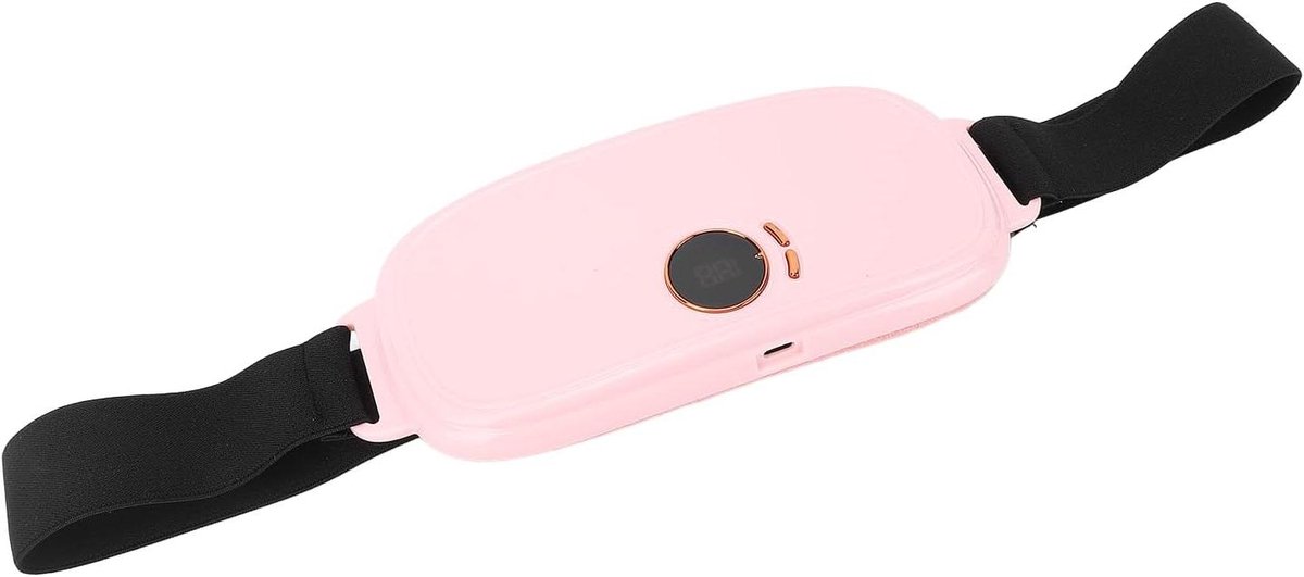 Verwarmingsgordel - Taille omslag - Ontspanning - Snel opwarmend - 22 cm lengte - Zwart