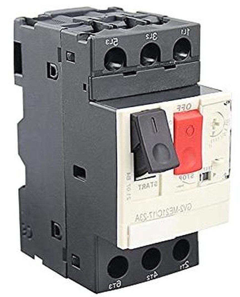 Motorbeveiligingsschakelaar - Stroomonderbreker - Circuit Beschermen - Magnetische Triggersysteem - 3P - Grijs