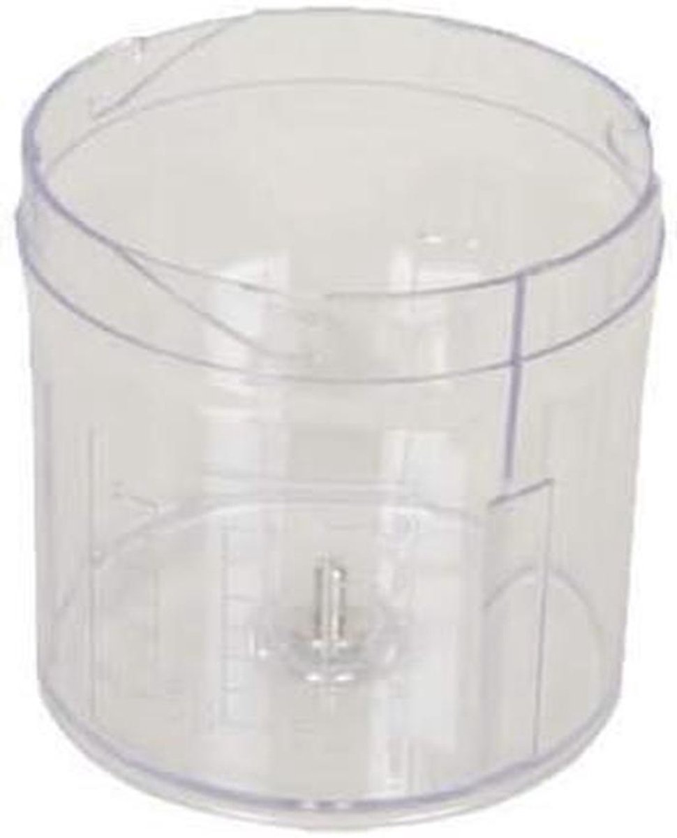 Kom Container - Reserveonderdeel Hakmolen - Keukenmachine Onderhoud - Origineel Onderdeel - 12 x 12 x 12 cm - Transparant