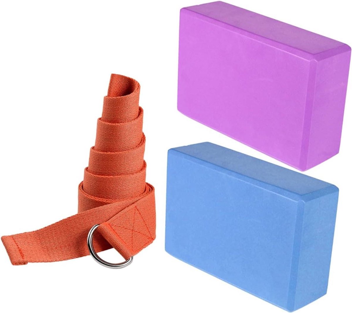 Yoga Blokken Set - Pilates Stenen - Balans Verbeteren - Anti-slip Oppervlak - 23 x 15 x 8 cm - Assorti