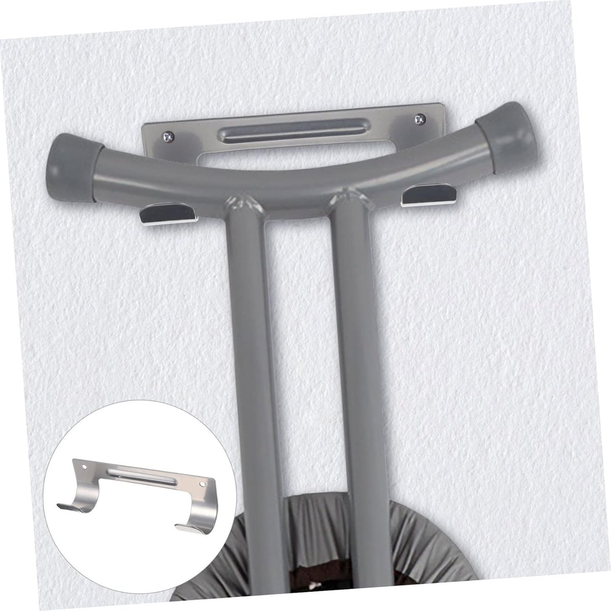 Strijkplank Haken - Hangrek Opberger - Ruimte Besparen - Dubbel Haak Ontwerp - 15.3 cm Lengte - Grijs
