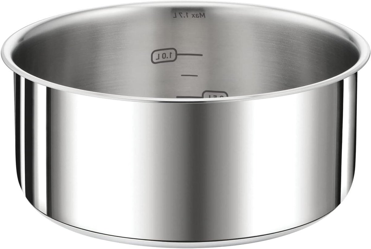 Steelpan - Kookpan - Veelzijdig Koken - Stapelbaar Ontwerp - 16 cm - Zilver