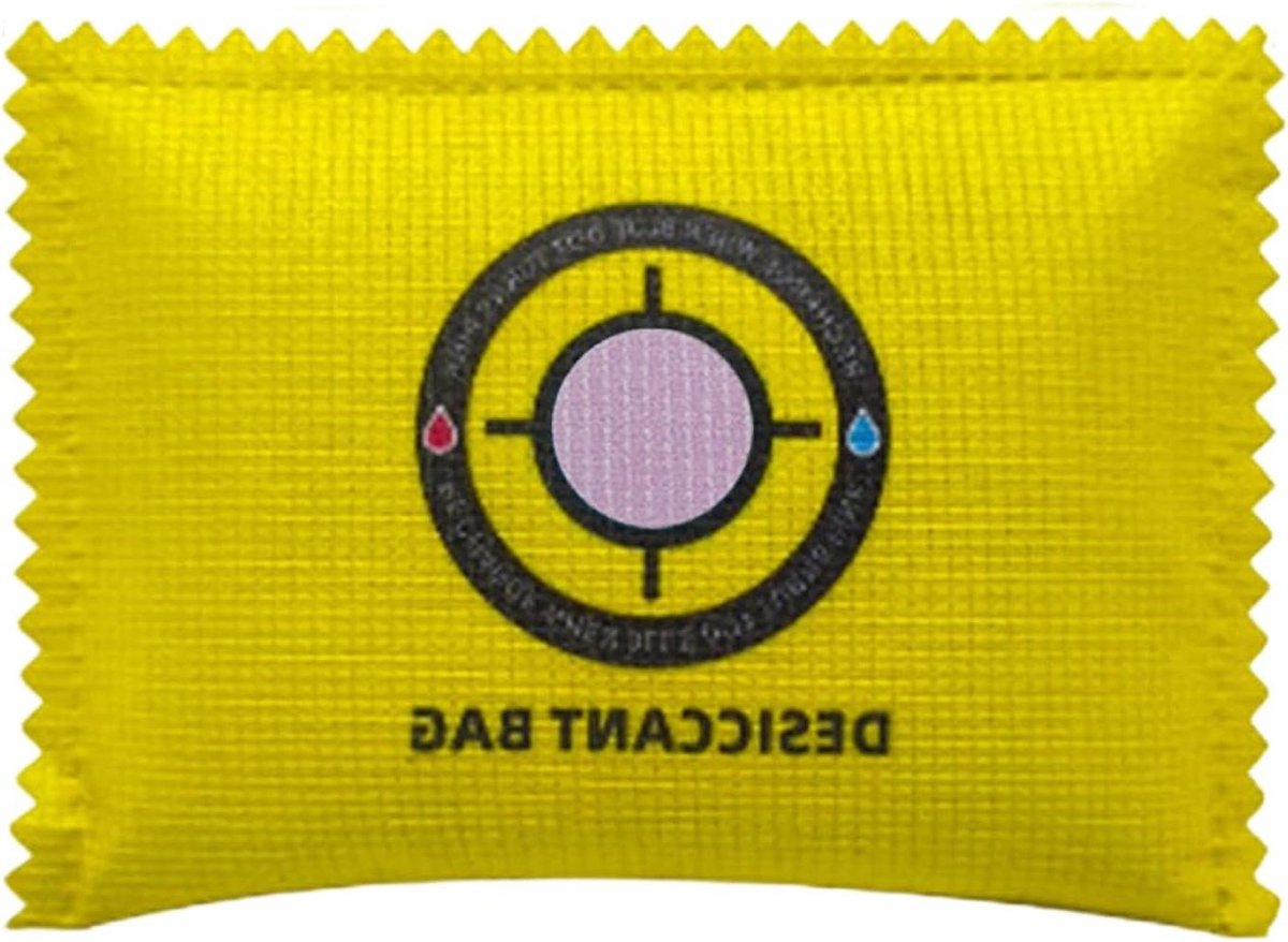 Vochtverwijderaar Zak - Luchtontvochtiger Compact - Vocht Absorberen - Magnetron Regeneratie - 5x7x5 cm - Grijs