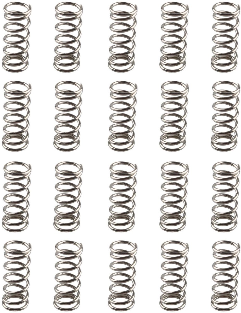 aladdien - 3D Printer Veer - Hoge Elasticiteit - Corrosiebestendig - 20 Stuks - Ideaal voor 3D printing - Perfect voor precisiewerk - Geschikt voor ..