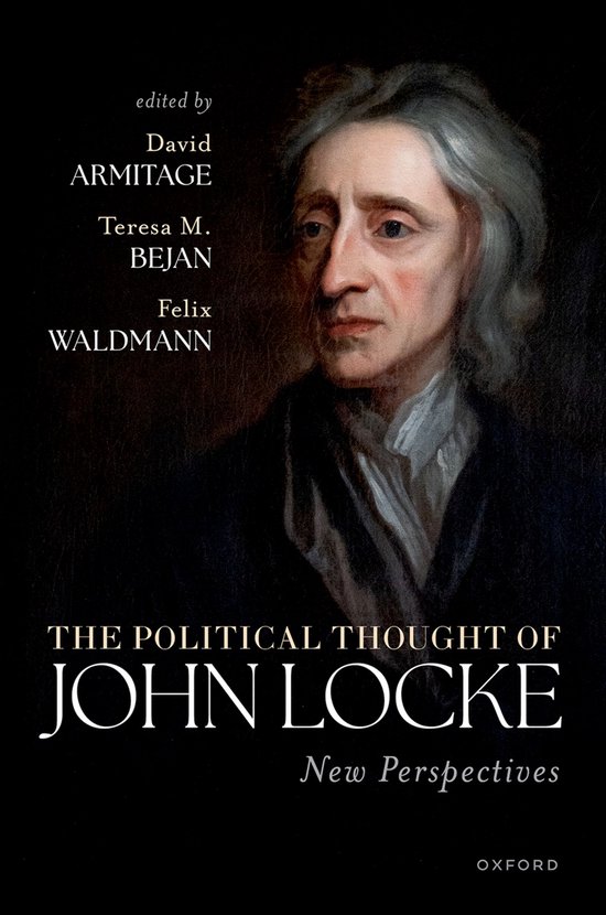 Boekomslag met een portret van John Locke en de titel 'The Political Thought of John Locke'.