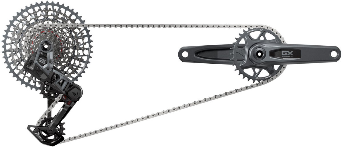 Sram Gx Axs Eagle Dub Wide Groepset Zilver 165 mm 32t / 10-52t