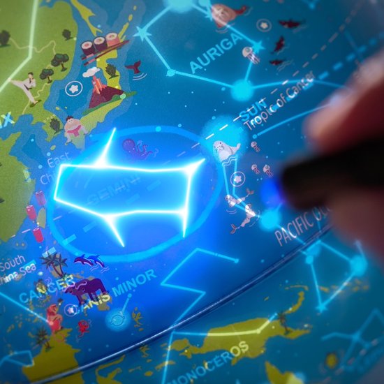 Orboot Explorer Interactieve Wereldbol – Spelenderwijs de Wereld Ontdekken – Incl. App & 3D Beelden - Educatief