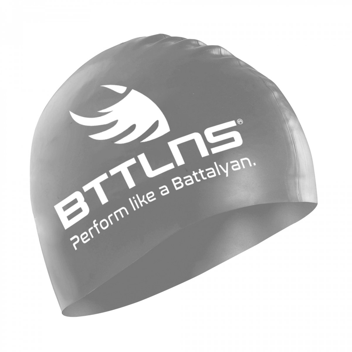 BTTLNS badmuts - swim cap - siliconen badmuts unisex - Absorber 2.0 - zilver - one size