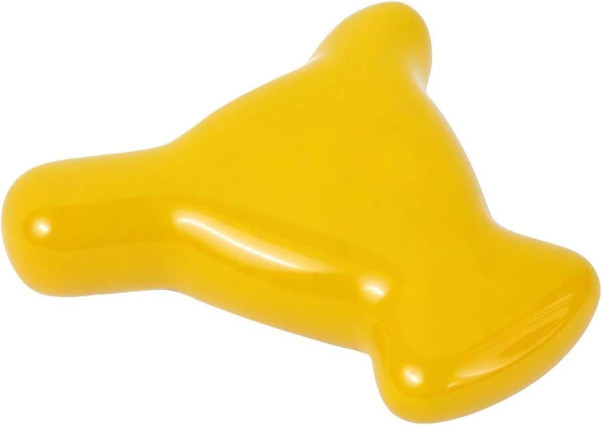 Handmatig massageapparaat - Spierontspannend gereedschap - Spanning verlichten - Drie bochten ontwerp - 10 x 8 x 3 cm - Zwart