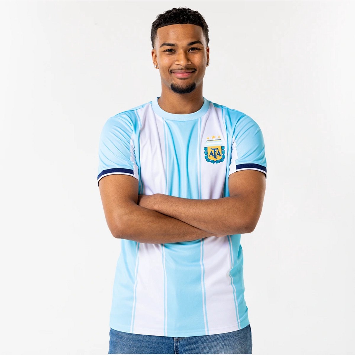 Argentinië Thuis Shirt Heren - Maat S t/m XXL - Argentinië Voetbalshirt - 100% Polyester - Officiële Fanmerchandise