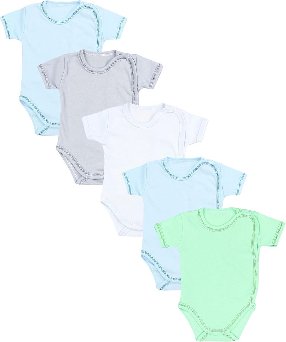 TupTam Baby Wrap Short Sleeve Bodysuit Set of 5