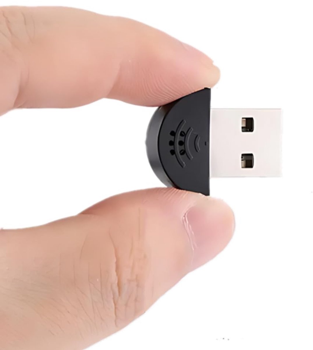 aladdien - Mini Microfoon - Draagbare USB Microfoon - 360 Graden Omnidirectioneel - Zwart - Perfect voor Opnames - Voor Computergebruik - Compact Model