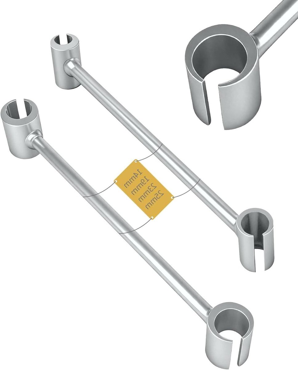 Scharnier Gereedschap - Deur Correctie - Deuren Afstellen - Precisie Tool - 29x4.5 cm - Zilver