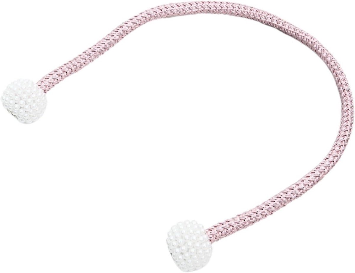 Gordijnhouder Set - Magnetische Clips - Raamdecoratie Aanpassen - Eenvoudige Installatie - 2 Stuks - Roze