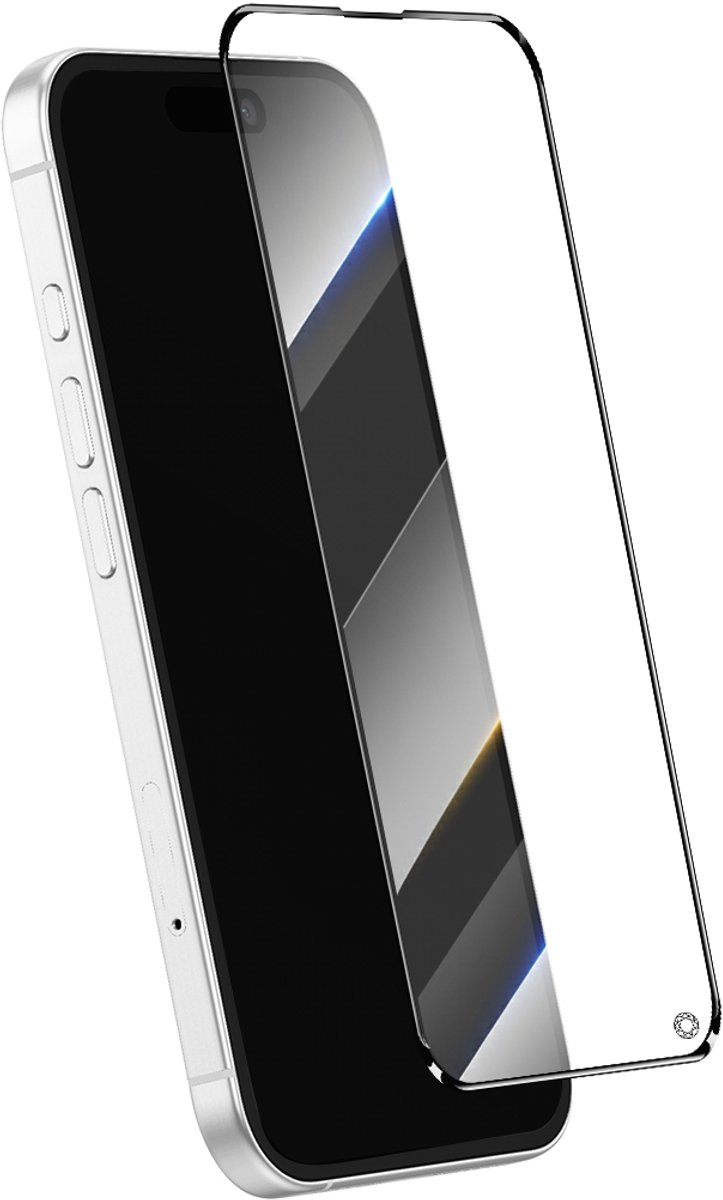 Force Case, Screenprotector Geschikt voor iPhone 14 Pro 15 16 CeramicShield 2.5D Gehard Glas 10H, Transparant