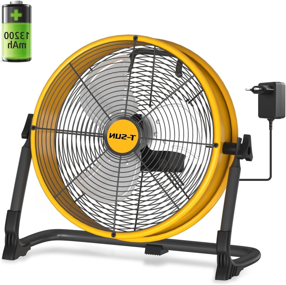 Draagbare Ventilator - Accu Ventilator - Buiten Gebruik - Waterdicht Ontwerp - 30CM - Metaal