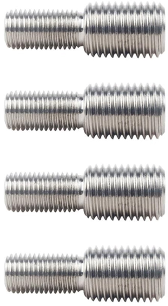 aladdien - M10 tot M12 Reductie Adapter - Dubbele End Schroefbout - 4 stuks - Metrische Draad - Voor Bouw en Meubels - Auto