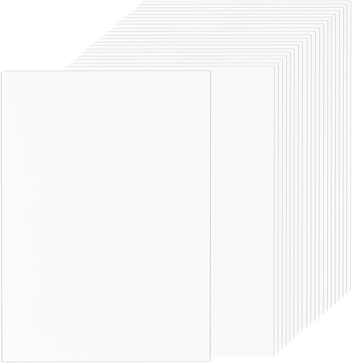 100 Stuks Witte Kartonnen A4-papier, 250 g, Dikke Papier voor Uitnodigingen, Menukaarten en DIY Kaarten, 21 x 29,7 cm