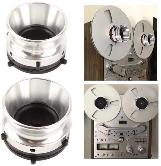 aladdien - NAB-naafadapters - 10in Reel to Reel Tape Opener - Hoogwaardige Aluminium Legering - Zilver - Onderdeel voor Studer en Akai - Geschikt vo.. van Aladdien — afbeelding 4