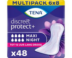TENA Incontinentie Discreet Night Maxi - 48 stuks