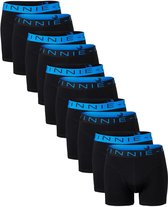 Vinnie-G Boxershorts - 10 stuks - Blue/Black - Maat L - Heren Onderbroeken - Geen irritante Labels - Katoen heren ondergoed