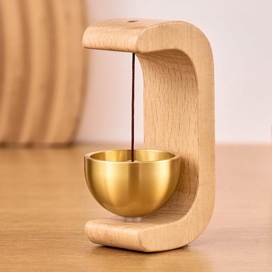 Magnetische Deurbel - Houten Bel Dier - Decoratie Huis - Eenvoudige Installatie - 4.5 x 3.5 x 7 cm — afbeelding 4