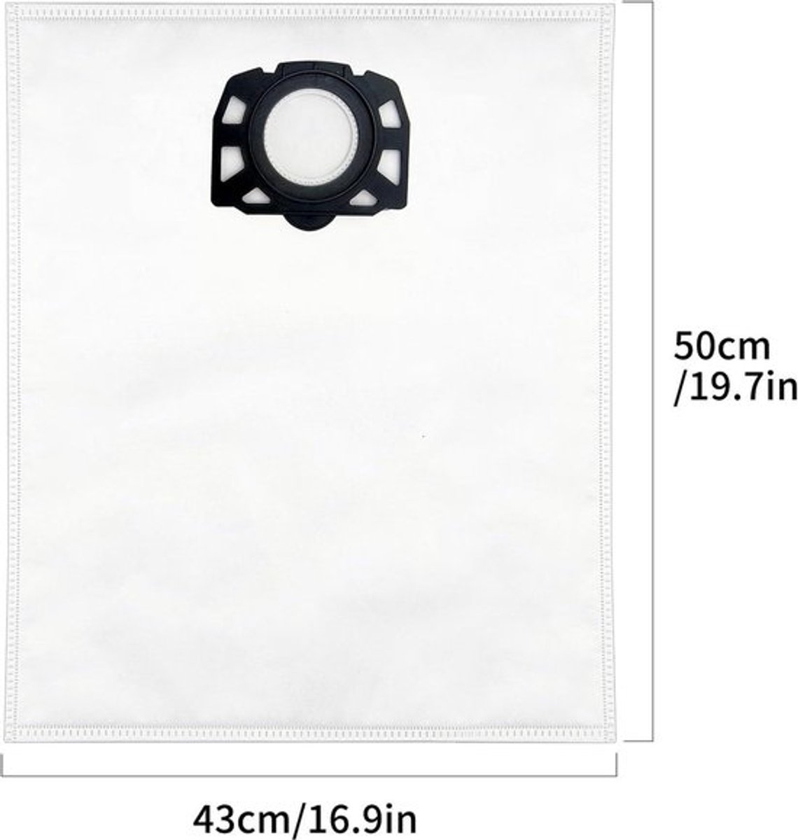 Fleece filter stofzakken voor natte en droge stofzuiger WD4 WD5 WD6 - Compatibel met Karcher - Inclusief premium deel #2.863-006.0