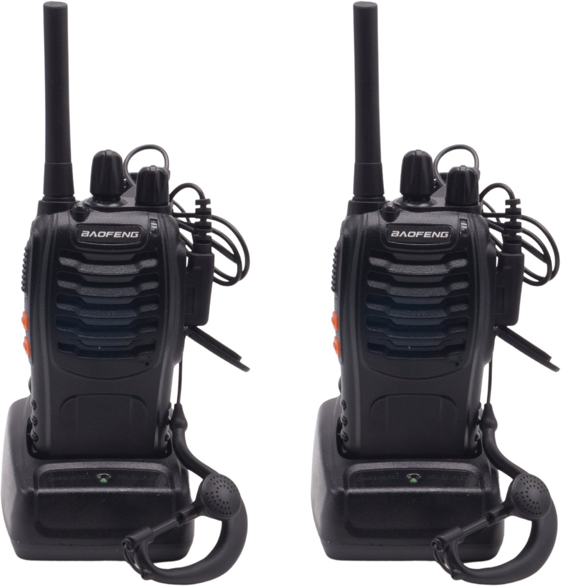 Walkietalkie - Set van 2x Baofeng BF-88E PMR portofoons - Met headsets