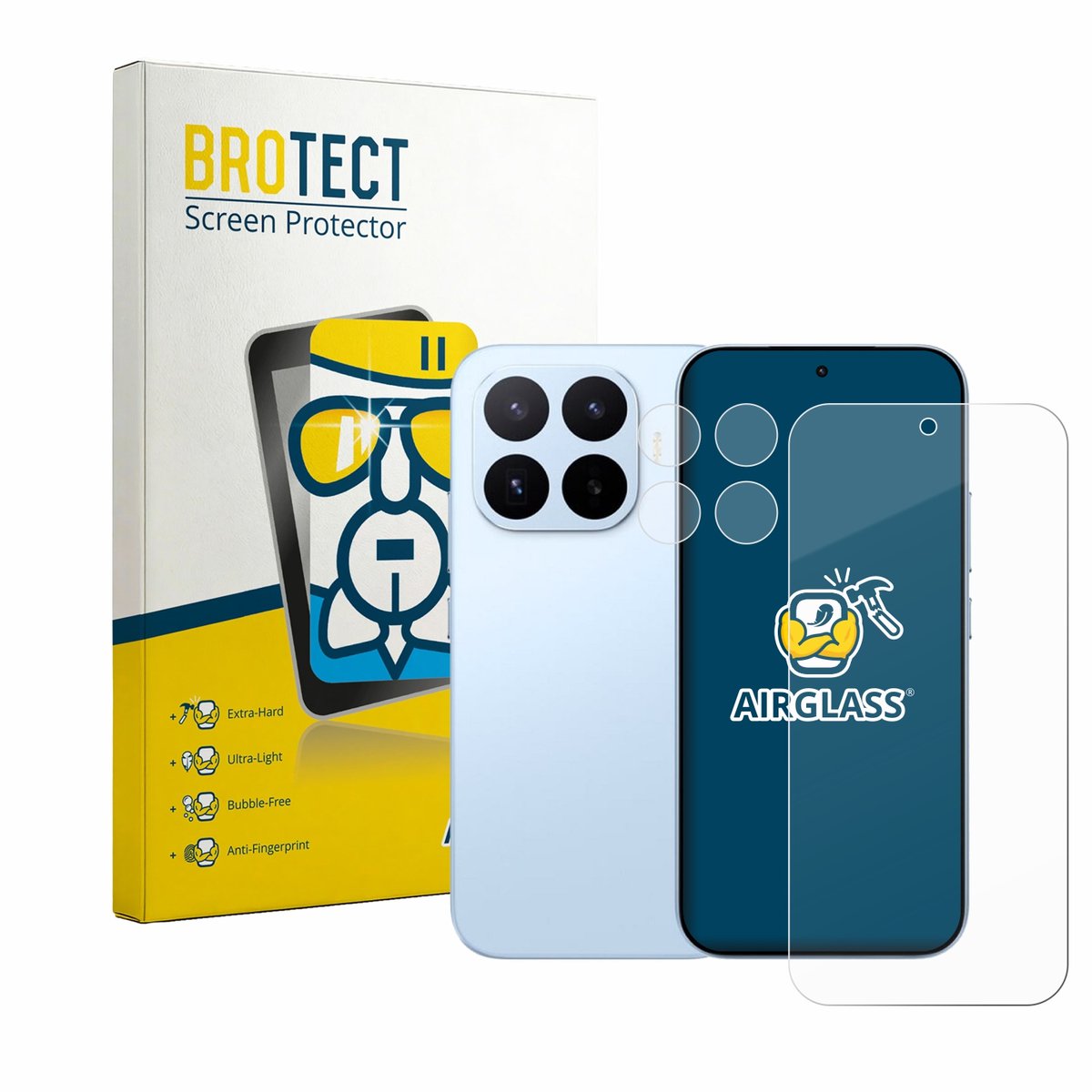 Screenprotector voor Xiaomi 17T (Voor+Camera) Beschermglas transparant