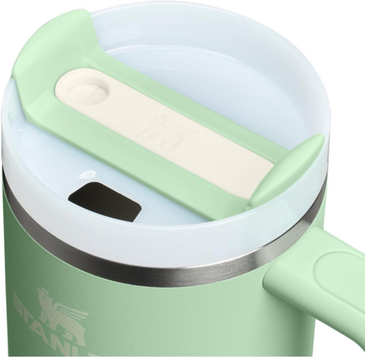 STANLEY Quencher ProTour Flip Straw Tumbler 0,89L (Pistachio) – Lekvrije Thermosbeker met Flip Straw & Handvat – Geïsoleerd RVS – BPA-vrij – foto 4