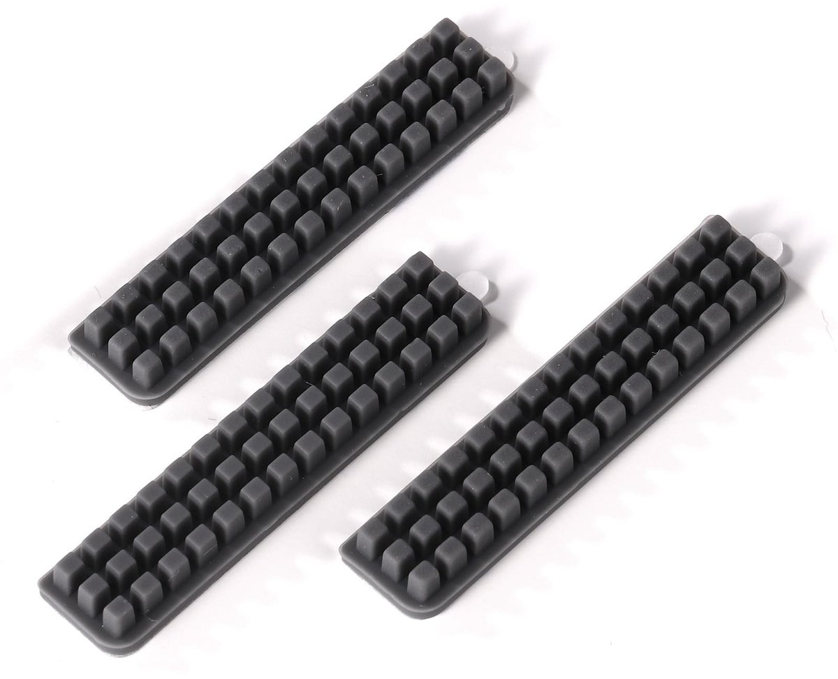 aladdien - Siliconen Mondstukborstel - Reinigingsgereedschap - Grijs - 3D-printeraccessoires - Handig voor BambuLab A1 Mini - 3 stuks