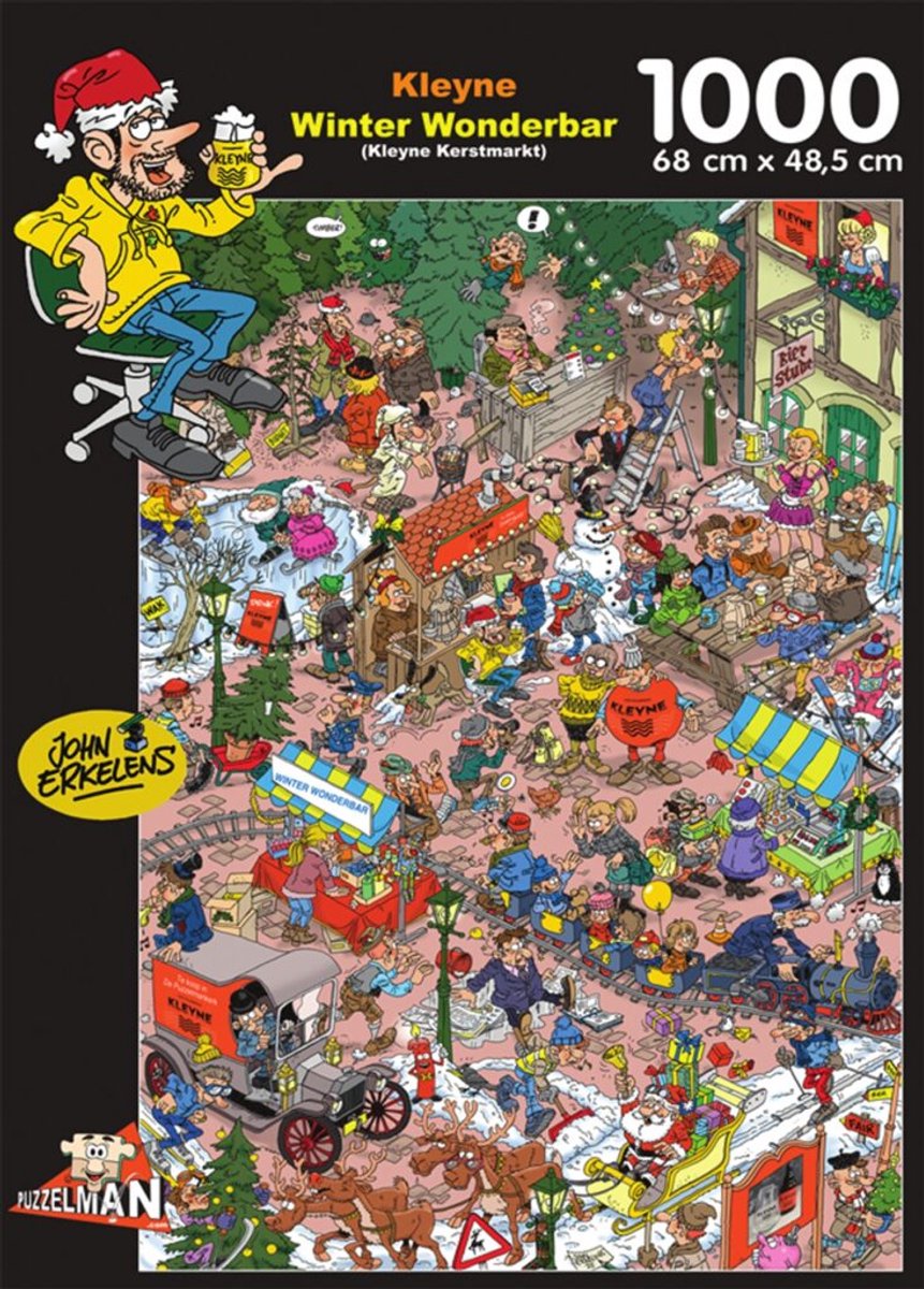 Puzzelman legpuzzel Winter Wonderbar 1000 stukjes John Erkelens.