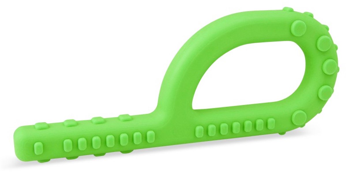 ARK Therapeutic sensorisch kauwspeelgoed grabber lime groen XT medium.