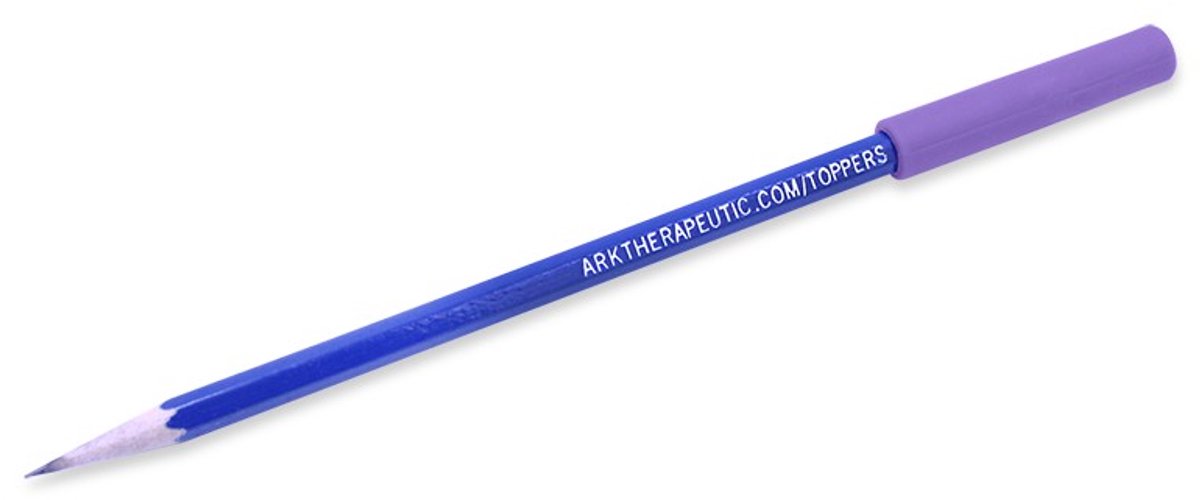 ARK Therapeutic bijtbestendige potloodtopper sensorisch speelgoed lavendel.