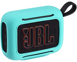Beschermhoes geschikt voor JBL Go 5 Bluetooth Speaker - Meerdere Kleuren - Schokbestendig - Krasbestendig - Siliconen - Hoesje - Case - Bescherming - Sky Blauw
