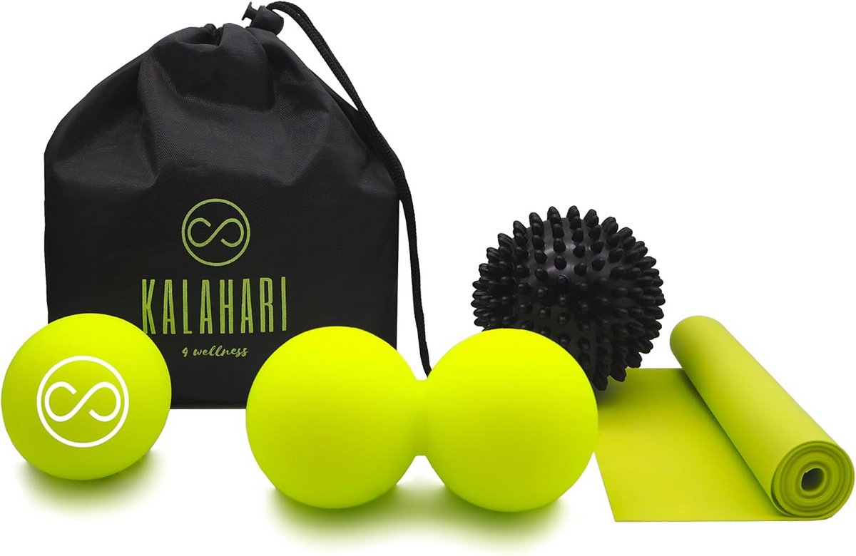 Massagebal Set 4-in-1 voor Triggerpoint & Myofasciale Ontspanning