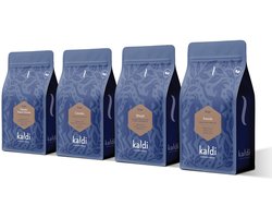 Kaldi Around the World 4 x 500 gram - Koffie proefpakket - Arabica & Robusta bonen