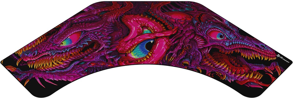 Arozzi Arena Angelo Gaming Hoekbureau Vervangende Muismat - 225 cm - Crawling Chaos