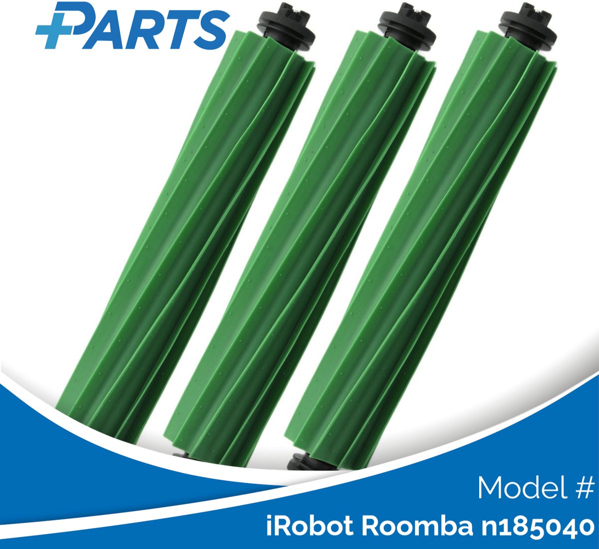 iRobot Roomba n185040 Borstels (3 Stuks, Plus.Parts® alternatief voor 4849902)