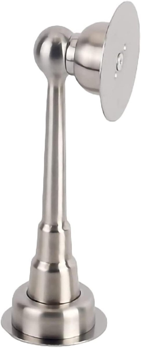 Magnetische Deurstopper - Deurhouder Wandmontage - Deur Open Houden - Roestvrij Staal - 350 Gram - Zilver