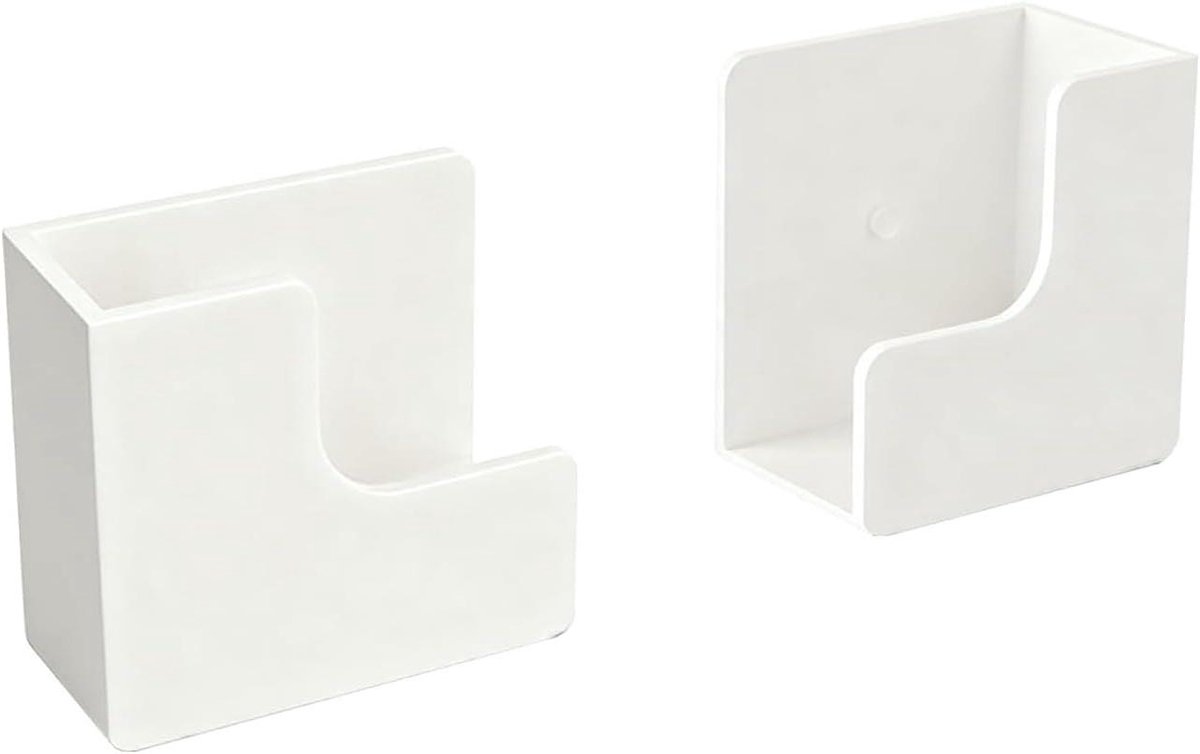 Wandorganizer - Schaalhouder - Ruimte Besparen - Zonder Boren - 6x6x4 cm - Zwart