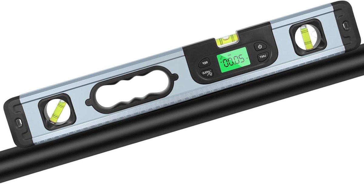 Digitale waterpas - Hoekmeter - Nauwkeurig meten - Dubbele meetmodi - 50 cm - Zwart