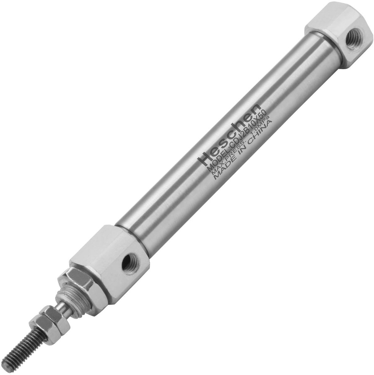 aladdien - Pneumatische Cilinder - 10mm Bore - Slank en Efficiënt - Zilver - 50mm Slag - Ideaal voor Automatisering - Geschikt voor Diverse Toepassi..
