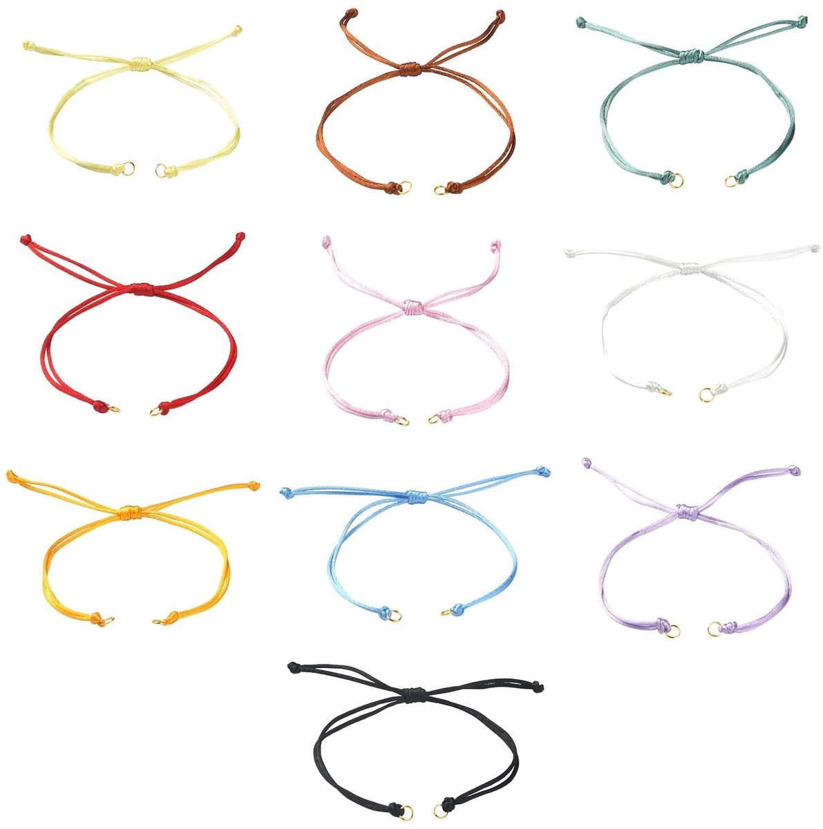 ONF3 - Nylon gevlochten armbanden - Vriendschapsarmbanden - 40 stuks - Verstelbare armbanden - Kleurrijke armbanden - Geschikt voor volwassenen ...