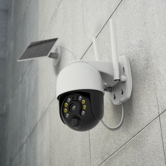 FOSCAM B4 - IP-camera voor buiten, waterdicht, 4 MP, wifi, zonnepaneel — afbeelding 2