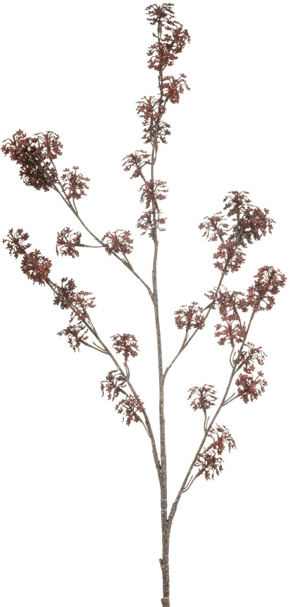 Kunsttak Flower Burgundy - Realistische Decoratietak voor Vaas