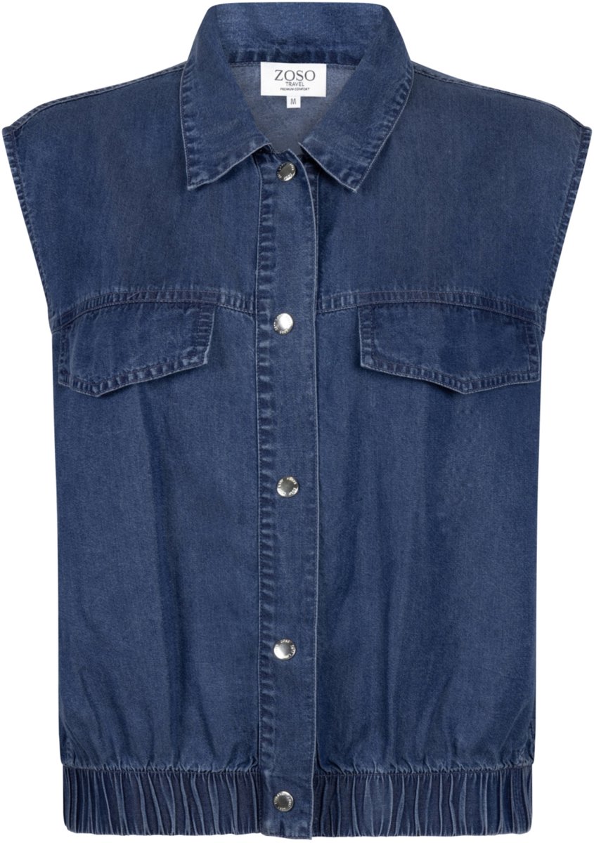 Zoso Gilet Mirke 261 Dark Denim Dames Maat - XXL