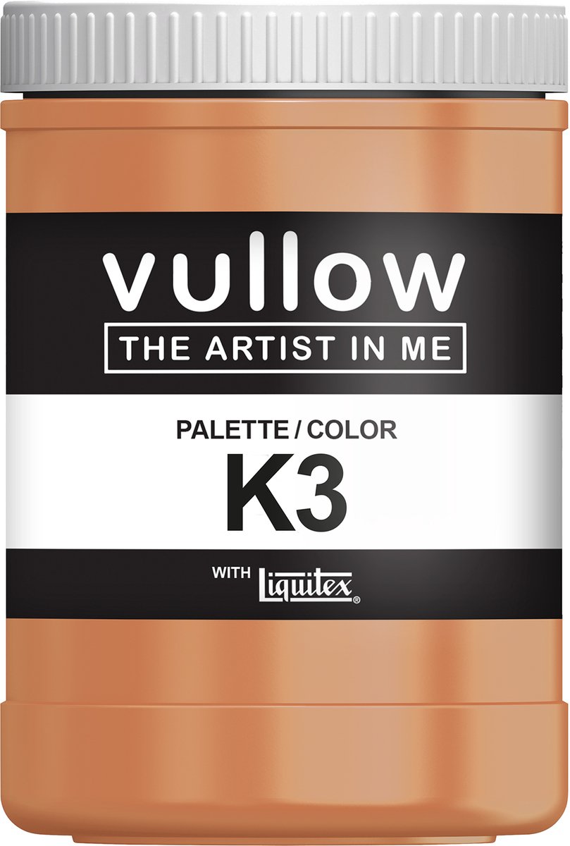 Vullow® Acrylverf K3 Okergeel – Mat – 1 Liter – Voor Canvas, Hout en Papier