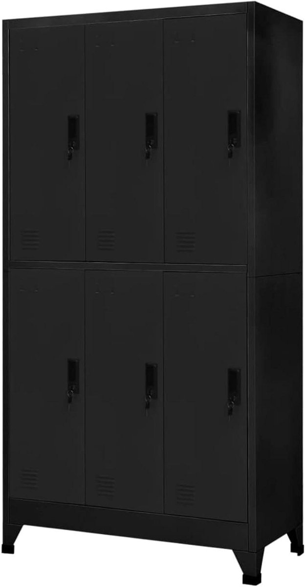 Afsluitbare Kast - Opbergkast Slot - Veilig Opbergen - Stalen Constructie - 90 x 45 x 180